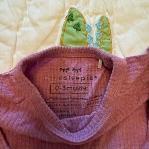 Little Sleepies size 0-3 months crescent zipper Zippy pajamas.
